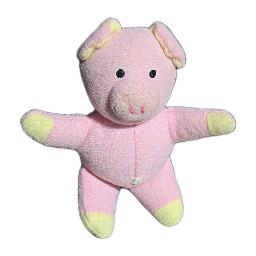 RARE Dolls By Berenguer Accessory 4″ Pink Plush Pig Replacement Stuffed Animal